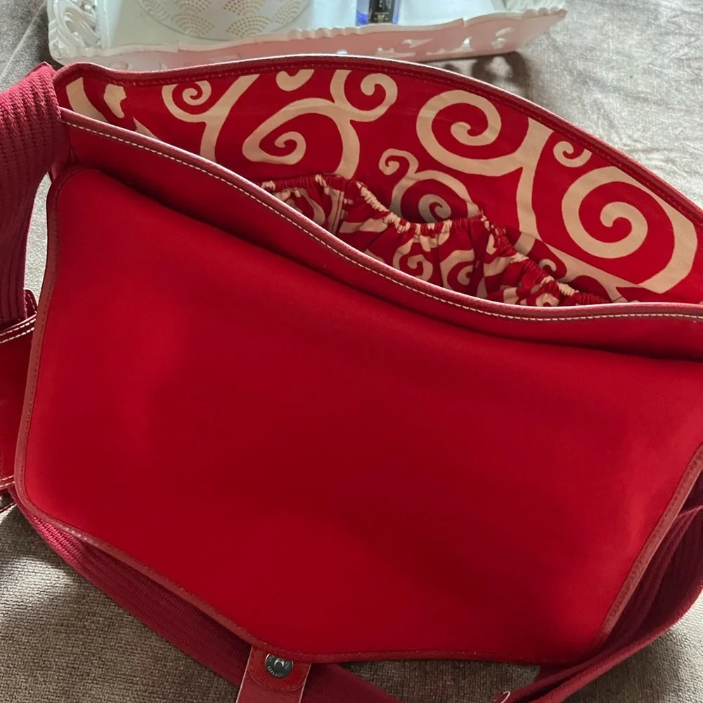 NWOT Isabella Fiore Red Diaper Bag - Picture 14 of 16